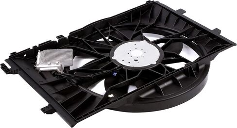BOXI 600W Engine Cooling Fan Assembly for Mercedes Benz W203 W209 C230 C240 CLK320 2035000293 - 32 Inch, Air Cooled, 12V, Nylon, 4-Pin Connector, Fits Vehicles in Saudi Arabia