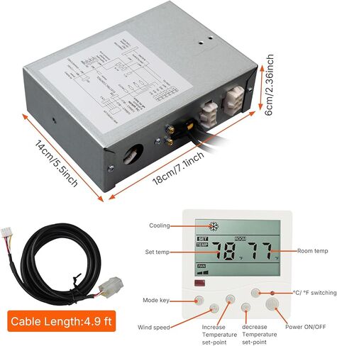 3109226.005 مناسبة لمكيفات الهواء Dometic RV طقم التحكم الإلكتروني 3312020.000 RV ترموستات استبدال عدة مناطق متعددة in Kuwait