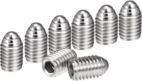 uxcell Ball Point Set Screws, M8 x 30mm 304 Stainless Steel Metric Spring Hex Socket Screw 8pcs in Saudi Arabia