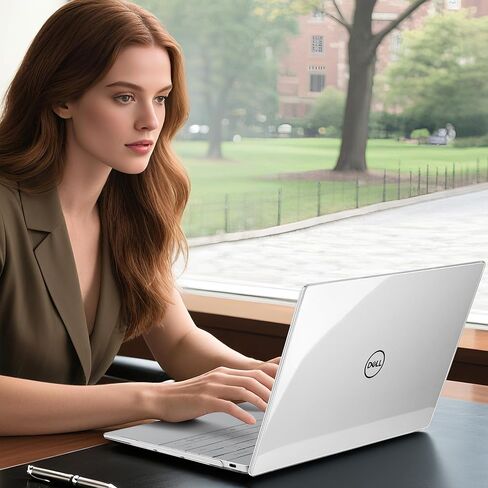 Batianda Crystal Case for Dell XPS 13 Laptop Copilot+ PC 13.4" Display 2024 Release Model 9345/9350 Lightweight Clear Hard Cover with Scratch-Resistant Protection, Easy Installation, Transparent in Saudi Arabia