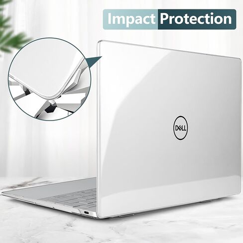 Batianda Crystal Case for Dell XPS 13 Laptop Copilot+ PC 13.4" Display 2024 Release Model 9345/9350 Lightweight Clear Hard Cover with Scratch-Resistant Protection, Easy Installation, Transparent in Saudi Arabia