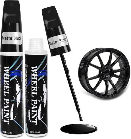 ALWIWNK® 2-PACK Alloy Wheel Touch Up Paint,Long-Lasting Finish Resists UV, Heat & Corrosion,Quick-Dry Formula with Mirror Shine, Effortless Scratch Repair Kit for Curb Rash on Cars in Saudi Arabia