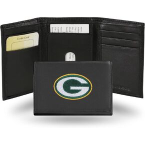 محفظة Rico Industries NFL Miami Dolphins مطرزة ثلاثية الطي من الجلد الطبيعي مقاس 3.25 بوصة × 4.25 بوصة - نحيفة in Saudi Arabia