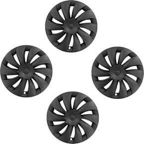 for Tesla Wheel Cover 19 inch Hubcaps Set of 4 Silver Black Juniper for Tesla Wheel Cover Model Y 2025 4PCS Replacement Hub Cap Decoration (for Juniper Knife SliverBlack, 19 inch) in Kuwait