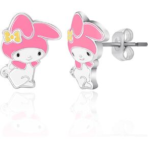 Sanrio Hello Kitty Womens Mismatched Stud Earrings - Sterling Silver Hello Kitty Earrings - Officially Licensed in Saudi Arabia
