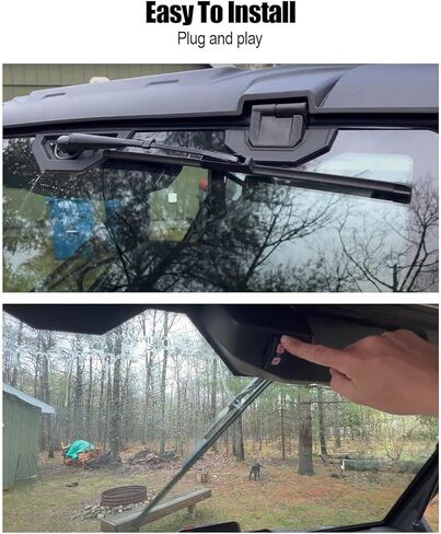 Windshield Wiper Arm & Wiper Blade Fit for B170 Series Motor Fit for Polaris Ranger 400 500 570 800 900D 800R XT 1000XT Honda Pioneer SXS 1000 M3/M5/M6 2022-2024 Kymco UXV 450 Kubota RTV XG850 in Saudi Arabia