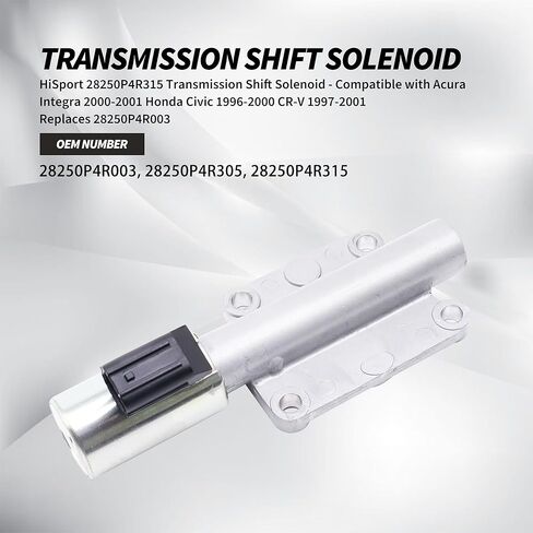 HiSport 28250P4R315 Transmission Shift Solenoid - Compatible with Acura Integra 2000-2001 Honda Civic 1996-2000 CR-V 1997-2001 Replaces 28250P4R003 in Saudi Arabia