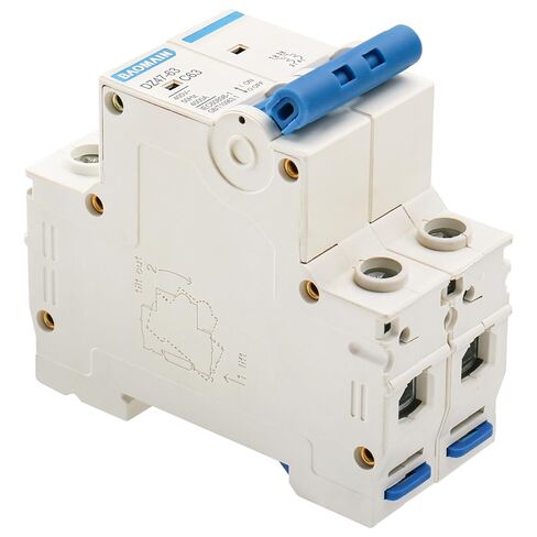 Baomain Miniature Circuit Breaker 2 Pole DZ47-63 C50 AC 230V 50Amp 400V DIN Rail Mounting MCB 2P (50 Amp) in Saudi Arabia