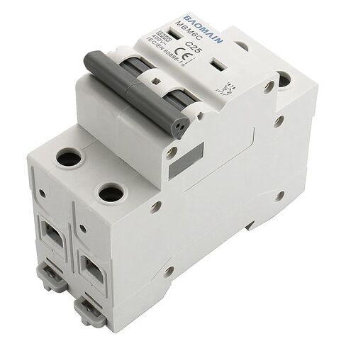 Baomain Miniature Circuit Breaker 2 Pole DZ47-63 C50 AC 230V 50Amp 400V DIN Rail Mounting MCB 2P (50 Amp) in Saudi Arabia