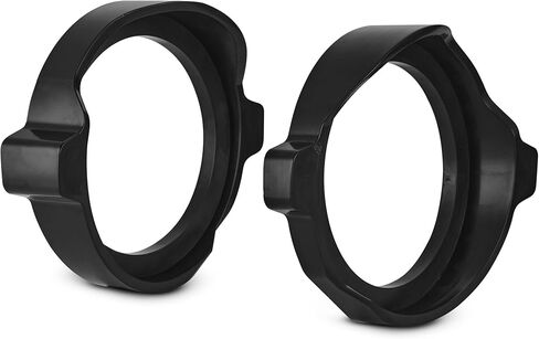 DS18 RY-HD8SBMB.1423 8" Saddlebag Speaker Adapter Kit Compatible with Harley-Davidson Touring Models 2014–2023 – CNC-Molded ABS Waterproof Mounting Rings – Paintable Finish, Includes Cutout Template in Saudi Arabia