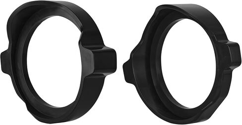 DS18 RY-HD8SBMB.1423 8" Saddlebag Speaker Adapter Kit Compatible with Harley-Davidson Touring Models 2014–2023 – CNC-Molded ABS Waterproof Mounting Rings – Paintable Finish, Includes Cutout Template in Saudi Arabia