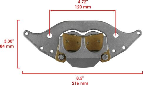 Caltric Front Right and Left Brake Caliper with Pads Compatible with Polaris RZR 900 2015-2021 in Saudi Arabia