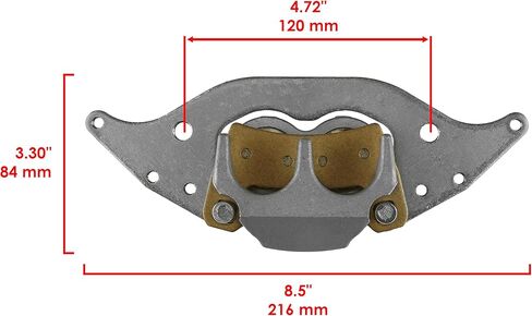Caltric Front Right and Left Brake Caliper with Pads Compatible with Polaris RZR 900 2015-2021 in Saudi Arabia