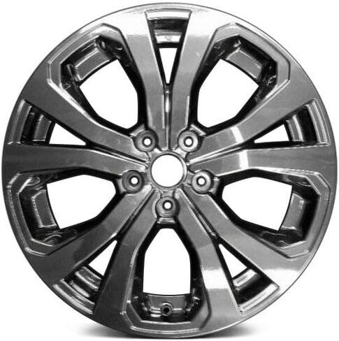 18 inch Aluminum Wheel For 2019-2024 Subaru Forester 5-Split All Painted Dark Charcoal 5 Lug 114.3 mm 18 x 7 in Reman - Factory Wheel Rim in Saudi Arabia