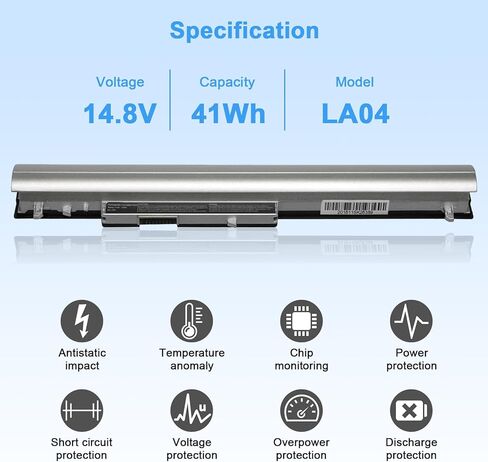 LA03 LA04 776622-001 HP تبديل البطارية ل HP بافيليون 14 15 دفتر سلسلة 15-F272WM 15-F233WM 15-F387WM 15-N210DX 14-N021LA HP 340 345 350 248 255 G1 G2 P/N: 728460-001 752237-001 LA04DF in Kuwait