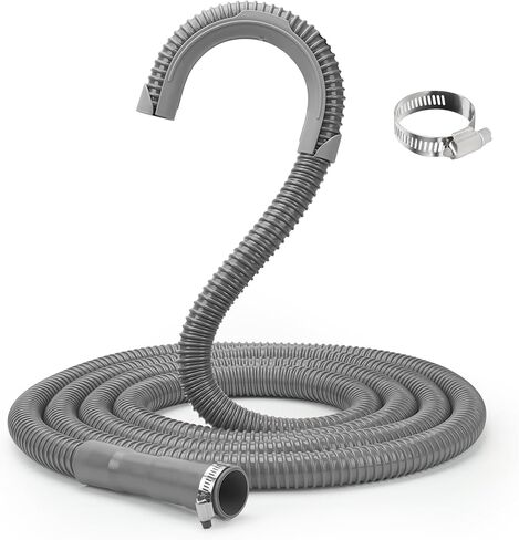 Funmit 8Ft Universal Washing Machine Drain Hose Flexible Extension Hose Fit for Most Household Washing Machines in Saudi Arabia