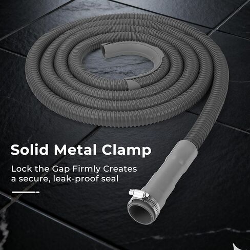 Funmit 8Ft Universal Washing Machine Drain Hose Flexible Extension Hose Fit for Most Household Washing Machines in Saudi Arabia
