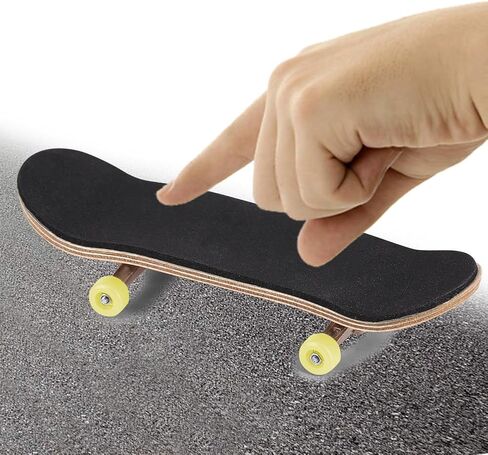 ألواح تزلج خشبية من ميلتريب، قطعة واحدة من ألواح تزلج من سبائك خشبية من خشب القيقب مع صندوق هدايا لتقليل الضغط (أبيض) in Kuwait