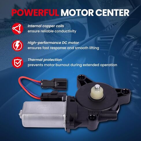 MOCA 2 Front Left or Rear Right Window Motor w/ 2-Blade Compatible with 2011-2016 for Hyundai Elantra 1.8L & 2014-2016 for Hyundai Elantra 2.0L in Saudi Arabia