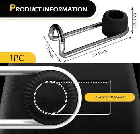 2 PCS Headrest Hooks for Car, 10KG Ultra High Load Bearing Alloy Concealable Swivel Buckle Design Headrest Pole Hook, Seat Headrest Storage Accessory, SayGoodbye to The Messy Space！ (Black) in Saudi Arabia
