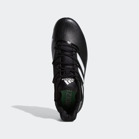 adidas Men's Adizero Afterburner 8 Baseball Shoe, Black/White/White, 8.5 in Saudi Arabia