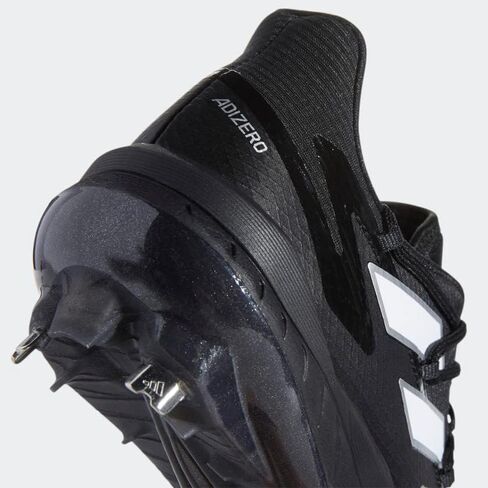 adidas Men's Adizero Afterburner 8 Baseball Shoe, Black/White/White, 8.5 in Saudi Arabia