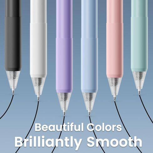 Gel Pens - Black Ink 4pcs 0.5 mm Fine Point Smooth Writing Pen, Office School Journaling Supplies (Morandi) in Saudi Arabia