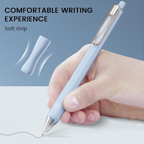 Gel Pens - Black Ink 4pcs 0.5 mm Fine Point Smooth Writing Pen, Office School Journaling Supplies (Morandi) in Saudi Arabia