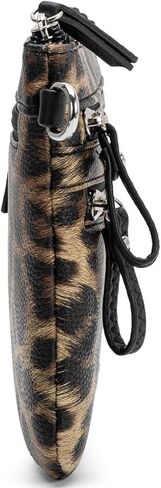 B BRENTANO Vegan Mini Multi-Zipper Crossbody Handbag Purse with Tassel Accents in Saudi Arabia