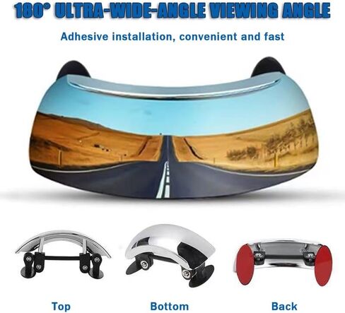 Motorcycle Windscreen Mirror for BMW G 650 GS 2010 2011 2012 2013 2014 2015 2016 2017, Wide Angle Rearview Mirror for Motorbikes Wide‑Angle 180° Convex, Motorcycle Blind Spot Rear Mirror in Saudi Arabia