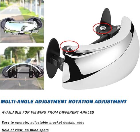 Motorcycle Windscreen Mirror for BMW G 650 GS 2010 2011 2012 2013 2014 2015 2016 2017, Wide Angle Rearview Mirror for Motorbikes Wide‑Angle 180° Convex, Motorcycle Blind Spot Rear Mirror in Saudi Arabia