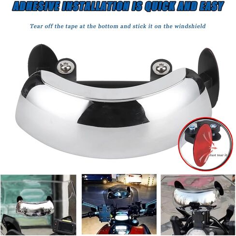 Motorcycle Windscreen Mirror for BMW G 650 GS 2010 2011 2012 2013 2014 2015 2016 2017, Wide Angle Rearview Mirror for Motorbikes Wide‑Angle 180° Convex, Motorcycle Blind Spot Rear Mirror in Saudi Arabia
