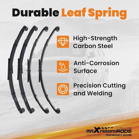 طقم رفع التعليق maxpeedingrods 2.5 بوصة لسيارة جيب رانجلر YJ 1987-1995 4WD مع صدمات ونوابض أوراق in Saudi Arabia