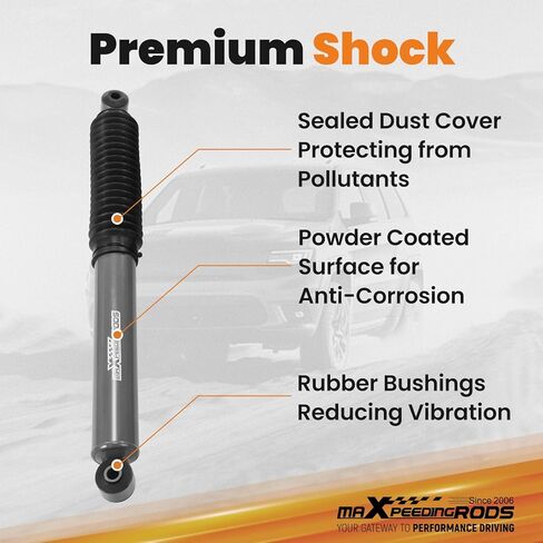 طقم رفع التعليق maxpeedingrods 2.5 بوصة لسيارة جيب رانجلر YJ 1987-1995 4WD مع صدمات ونوابض أوراق in Saudi Arabia