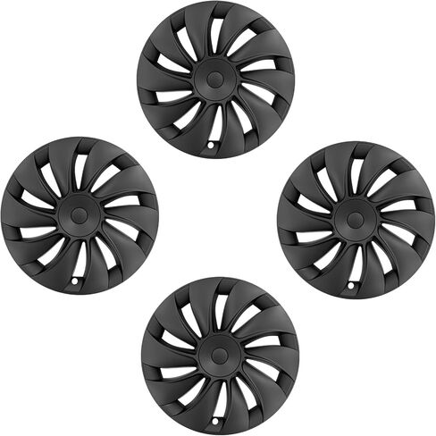 for Tesla Wheel Cover 19 inch Hubcaps Set of 4 Silver Black Juniper for Tesla Wheel Cover Model Y 2025 4PCS Replacement Hub Cap Decoration (for Juniper Knife SliverBlack, 19 inch) in Kuwait