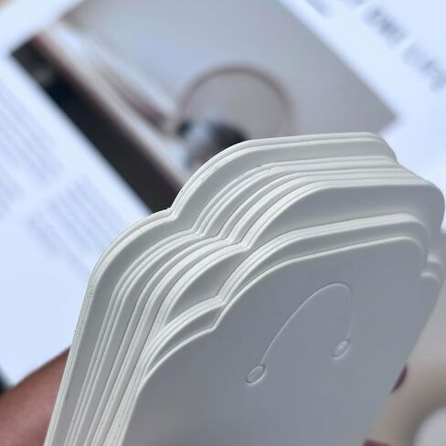 100PCS Keychain Display Cards,2.8"x 5" Keychain Holder Display, Keyring Jewelry Packaging with 100PCS Bags for Small Business (White) in Kuwait