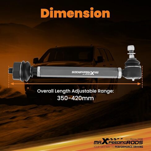قضيب ربط عالي التحمل قابل للتعديل من maxpeedingrods لسيارة Chevy Silverado/GMC Sierra 2500 HD/3500/3500HD 4WD 2001-2010 in Kuwait