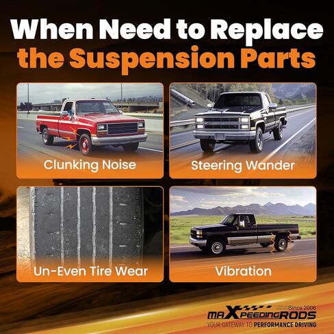 قضيب ربط عالي التحمل قابل للتعديل من maxpeedingrods لسيارة Chevy Silverado/GMC Sierra 2500 HD/3500/3500HD 4WD 2001-2010 in Kuwait
