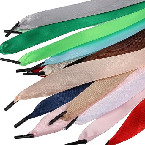 100 Pcs 12.59 inch Satin Ribbon Solid Fabric Paper Gift Bags Rope Handles, Kraft Paper Gift Bags Ribbon Handles Shopping Bags Ribbon Handle Wine Box Handle DIY Craft Decorative Portable Rope in Saudi Arabia