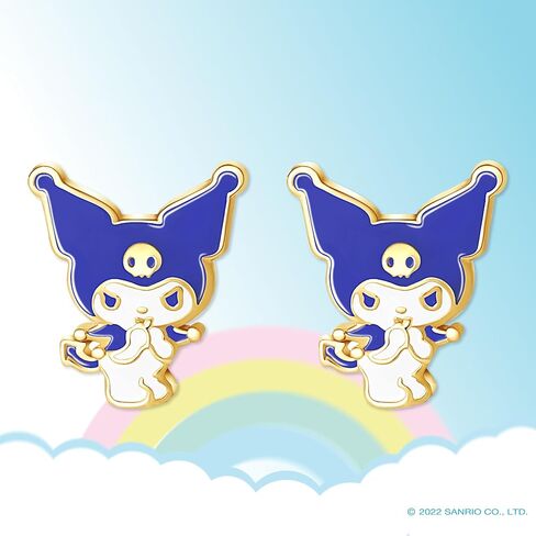 Hello Kitty Womens Earrings - Sterling Silver Stud Earrings - Hello Kitty Jewelry for Women - Hello Kitty Accessories - Hello Kitty Gifts in Saudi Arabia