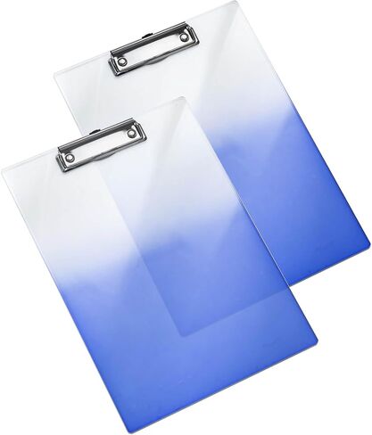 3-Pack Acrylic Clipboards with Gold Clips for A4 Size Clipboard for Office, Stylish Thick Clip Board for School (Lucency Gold-3 Pack) in Saudi Arabia