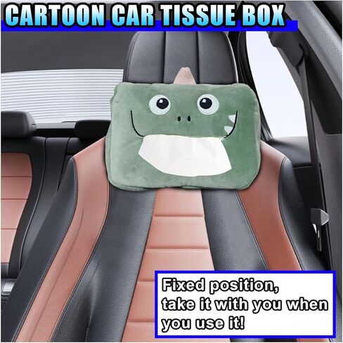 Cute Car Tissue Holder, Cartoon Auto Backseat Large Tissue Box, Car Paper Towel Holder Case, Universal Vehicle Napkin Organization Accessories Fit for Cars (Pig) in Saudi Arabia