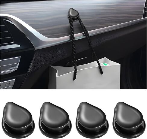 4PCS Car Mini Hooks, Self-Adhesive Backseat Hanger Multifunctional Vehicle Hanging Holder, Dashboard Storage Hook Interior Hanging Organizer for Key USB Cable Earphone (Strawberry) in Saudi Arabia