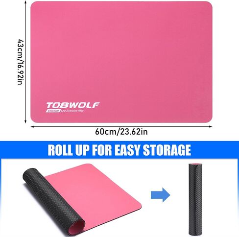 TOBWOLF Non-Slip Workout Mat for Under Desk Ellipticals, Exercise Mat for Ellipse Leg Exerciser Machine, Apply to Foot & Leg Pedal Exerciser for Seniors Fitness, Enhanced Stability & Floor Protection in Saudi Arabia