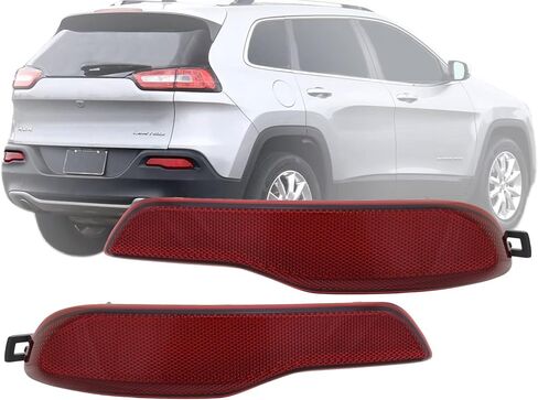 Auto Parts Avenue APA Replacement for Rear Bumper Reflector 2014 2015 2016 2017 2018 Cherokee Driver Left Side 68105145AC CH1184109 in Saudi Arabia