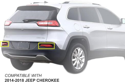 Auto Parts Avenue APA Replacement for Rear Bumper Reflector 2014 2015 2016 2017 2018 Cherokee Driver Left Side 68105145AC CH1184109 in Saudi Arabia