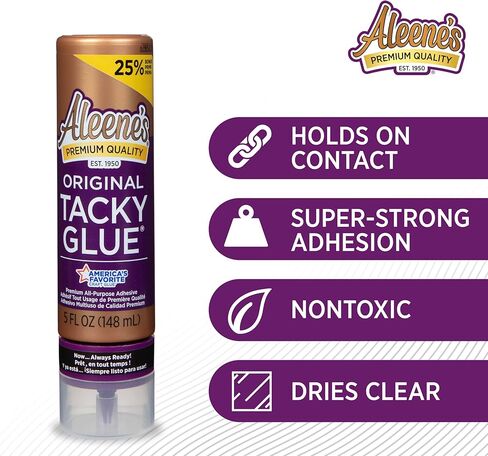Aleene's Orignial Tacky Glue for Crafts in Always Ready Bottle, Nontoxic, Dries Clear, 5 fl oz in Saudi Arabia