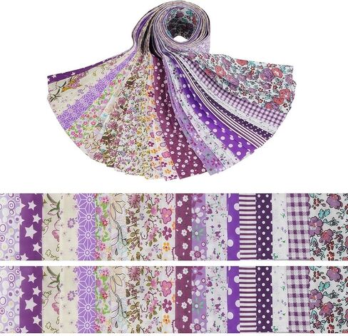 40-Pcs Jelly Rolls for Quilting, Precut Fabric Strips, Cotton Quilting Material, 6 Style Options for Sewing in Saudi Arabia