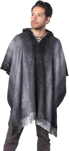 معطف ألبكة بغطاء رأس - أبيض مع خطوط وشراشيب من جامبا in Kuwait