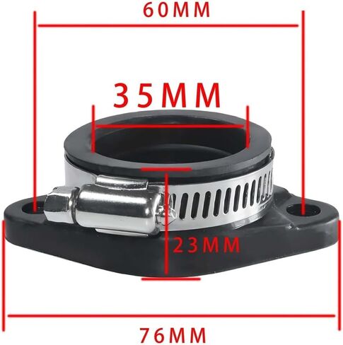 35mm 40mm Motocross Air Motorcycle Carburetor Flange Pipe Rubber Fit For PWK21-34(40mm) in Saudi Arabia